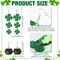 8 Pairs St. Patrick's Day Earrings for Women Acrylic Stud Irish Shamrock Dangle Earrings Green Hat Gold Pot Four Leaf Clover Earrings for Festival St Patty's Jewelry